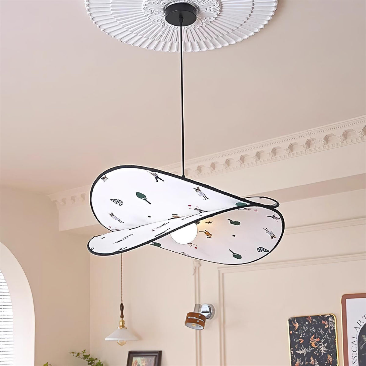 Dika Fabric Pendant Lamp — product view 2