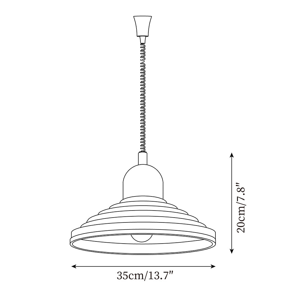 Metalowa Glass Pendant Lamp — product view 5