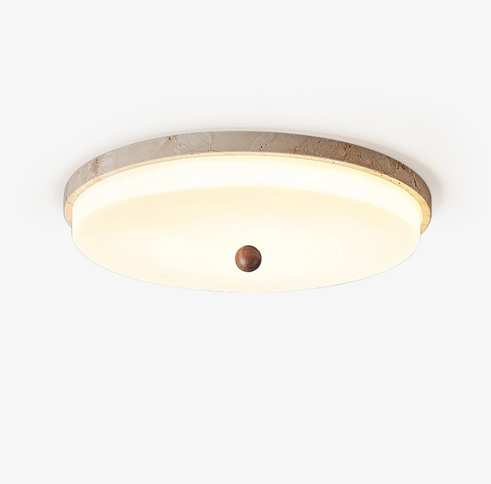 Aeon Travertine Orb Ceiling Light — product view 1
