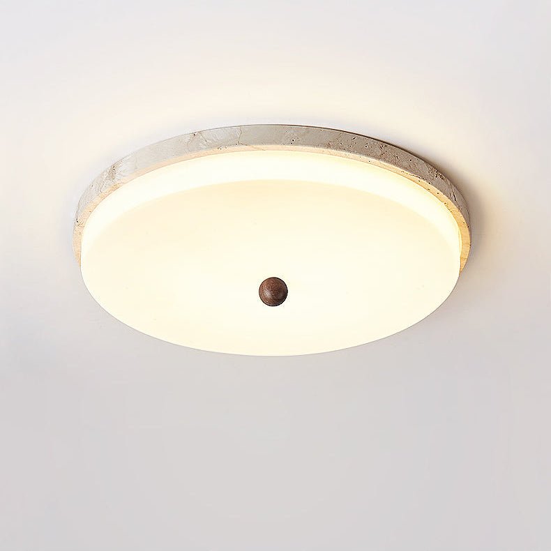 Aeon Travertine Orb Ceiling Light — product view 3