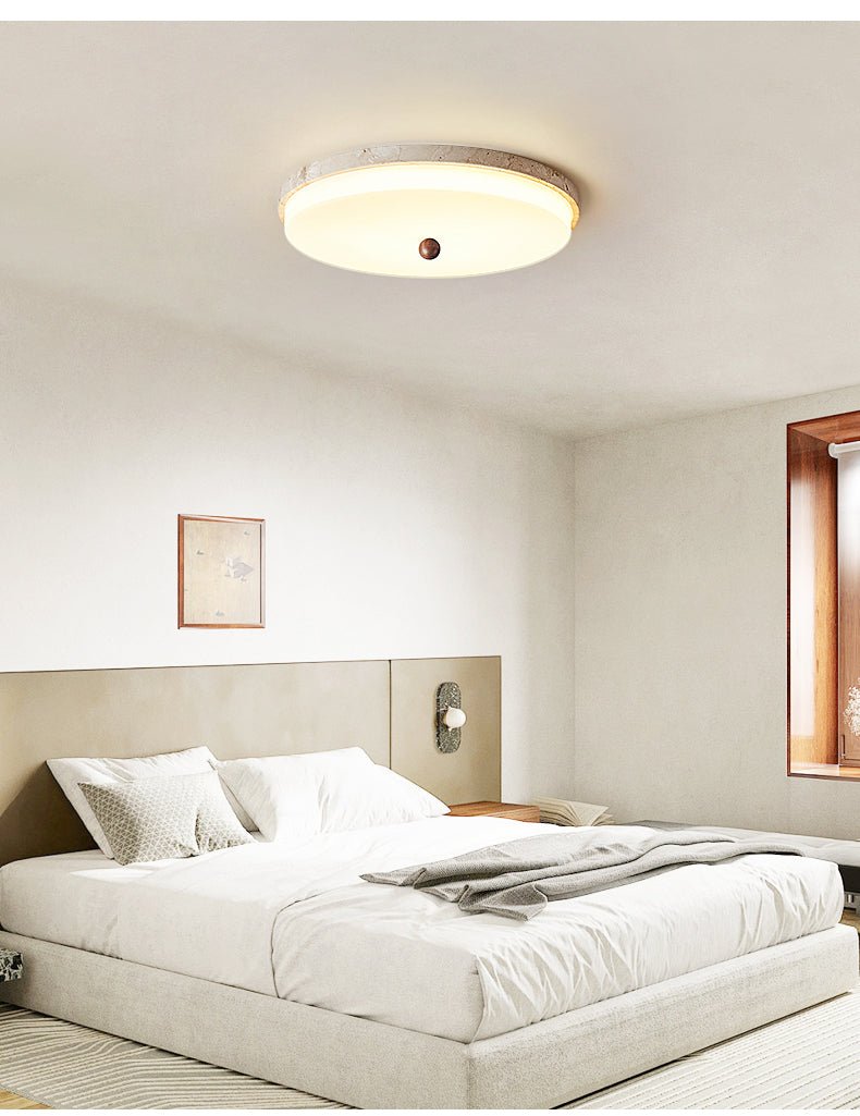 Aeon Travertine Orb Ceiling Light — product view 9