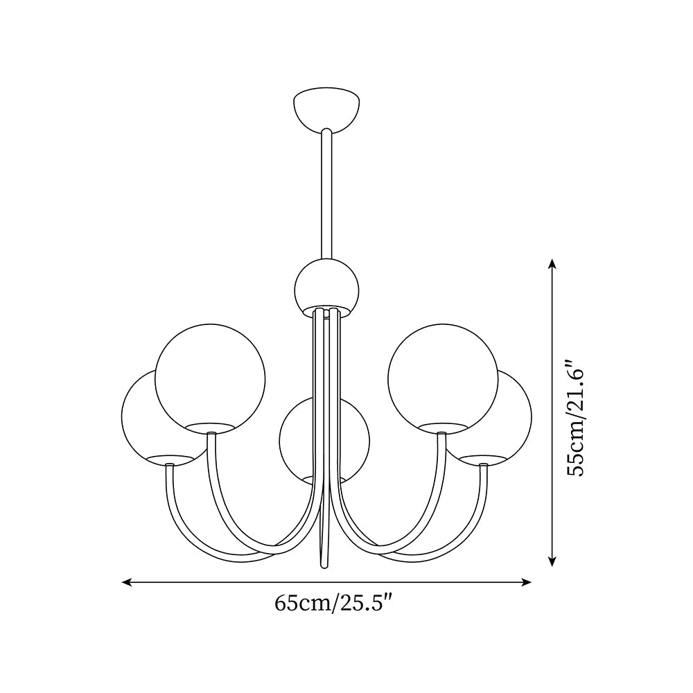 Valentina Glass Chandelier — product view 22