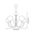 Valentina Glass Chandelier — product view 22