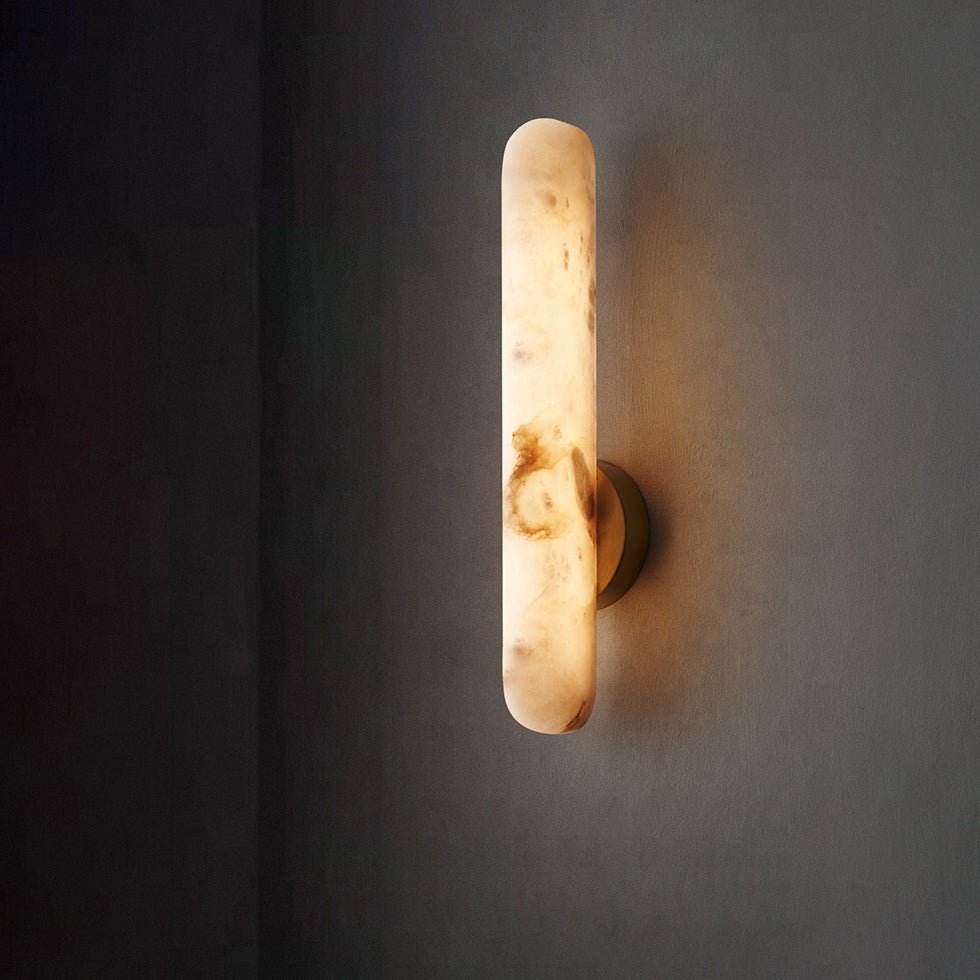 Alabaster Rod Sconce – product view 2