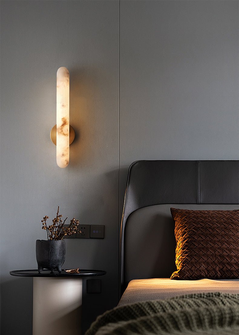 Alabaster Rod Sconce – product view 4