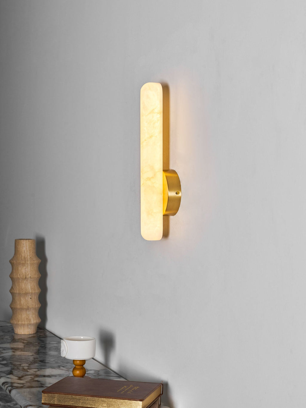 Alabaster Rod Sconce – product view 24