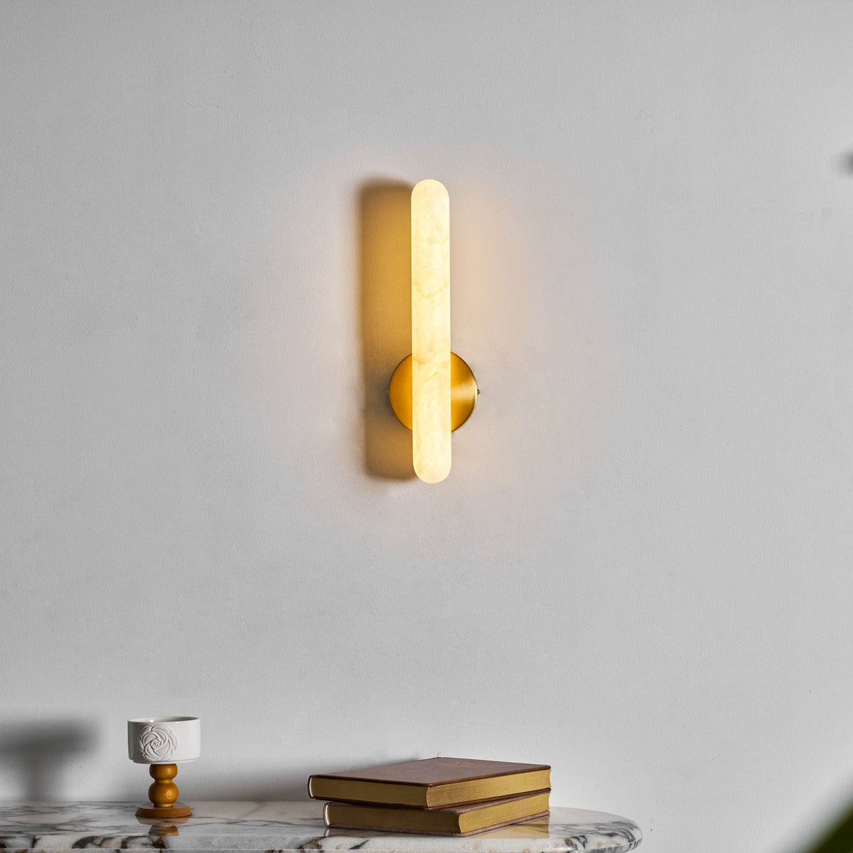 Alabaster Rod Sconce – product view 25