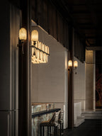 Alabaster Obelisk Double Alabaster Sconce – product view 5