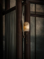 Alabaster Obelisk Double Alabaster Sconce – product view 19