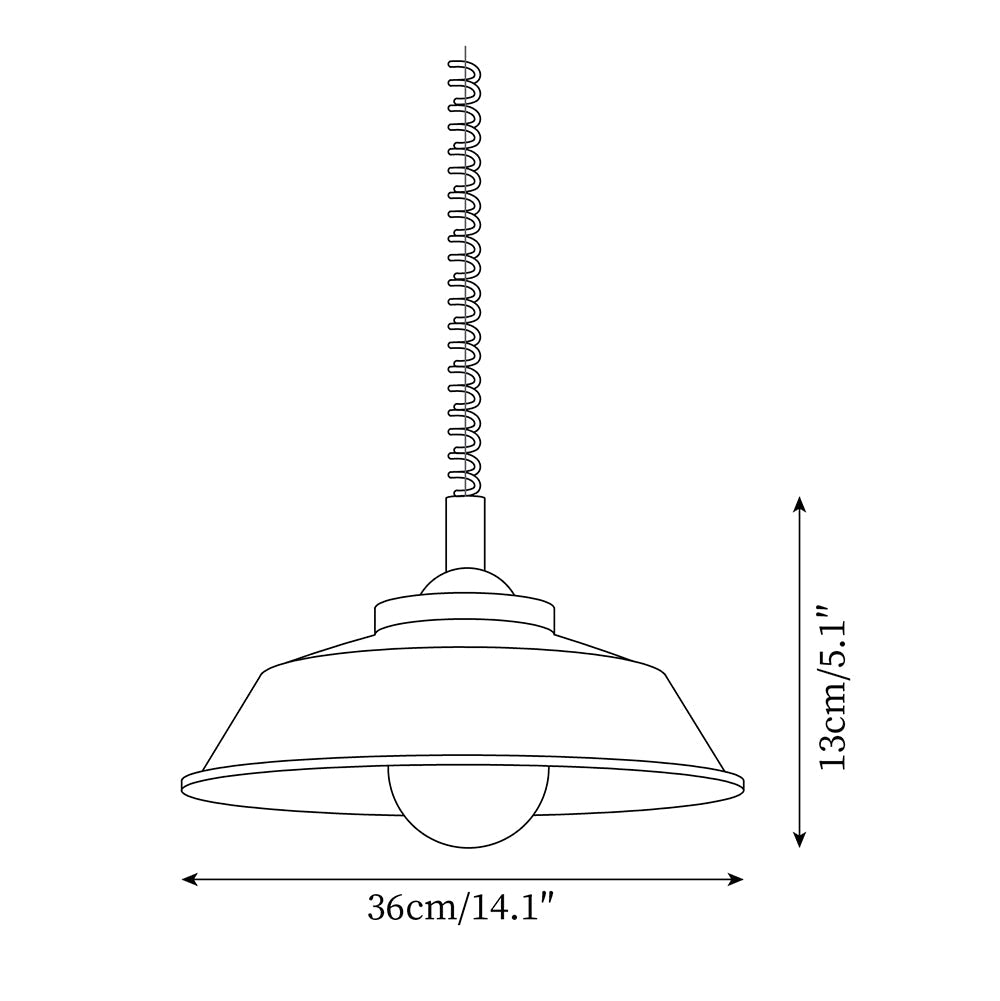 Toscot Metal Pendant Lamp — product view 5