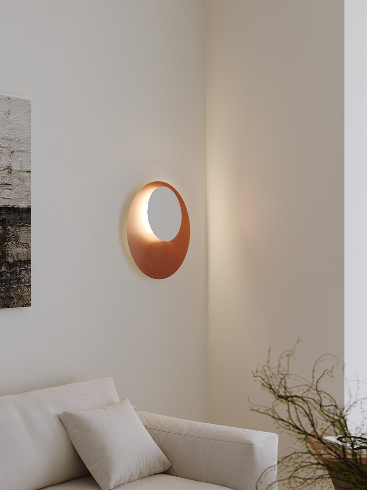 Abstract Circular Crescent Wall Sconce — product view 2