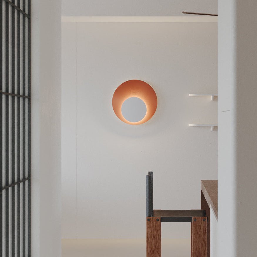 Abstract Circular Crescent Wall Sconce — product view 3