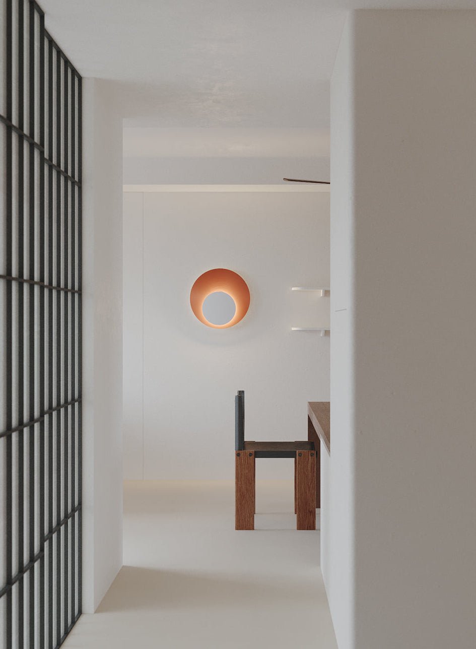 Abstract Circular Crescent Wall Sconce — product view 4