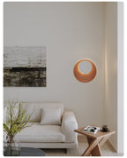 Abstract Circular Crescent Wall Sconce — product view 6