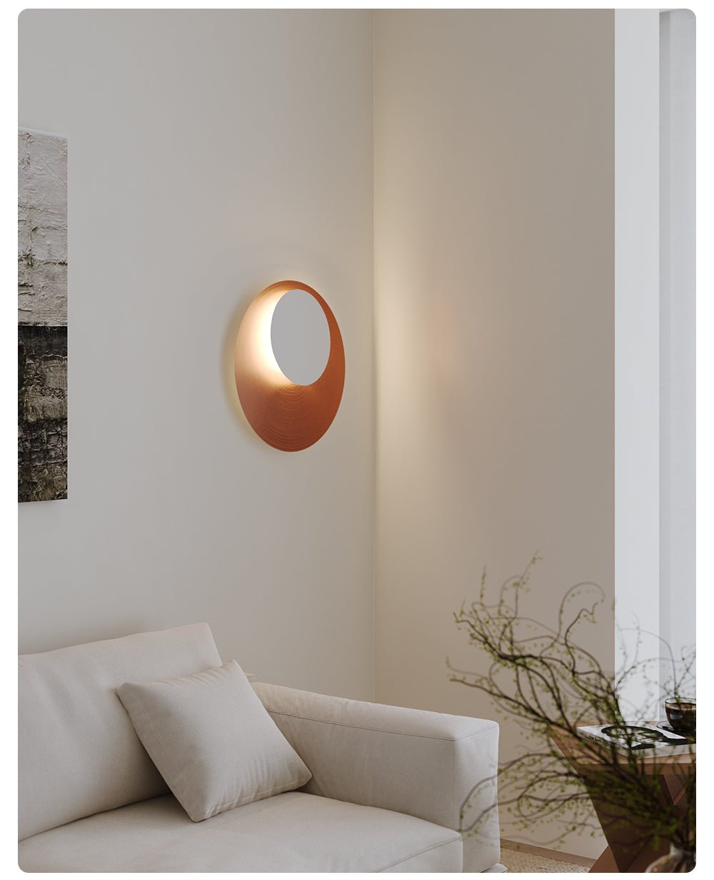 Abstract Circular Crescent Wall Sconce — product view 7