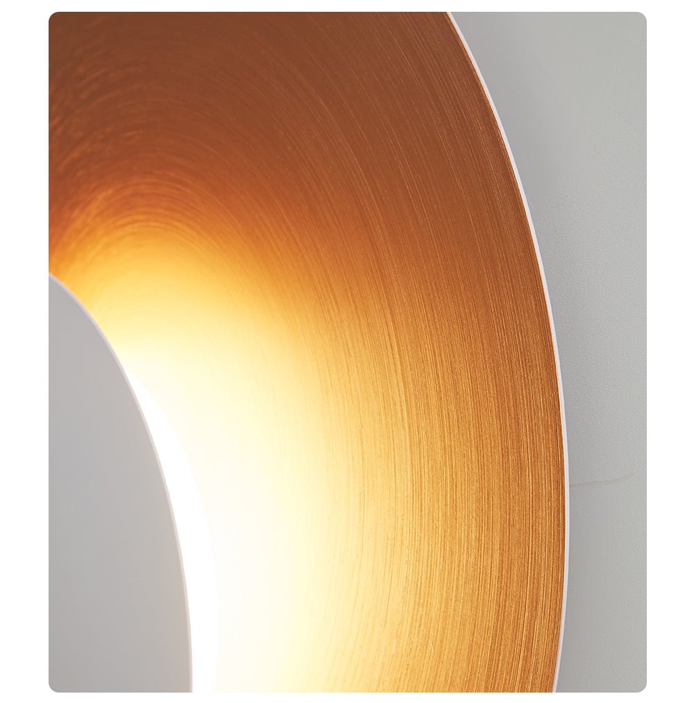 Abstract Circular Crescent Wall Sconce — product view 11