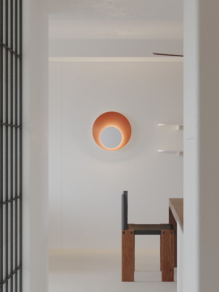 Abstract Circular Crescent Wall Sconce — product view 14