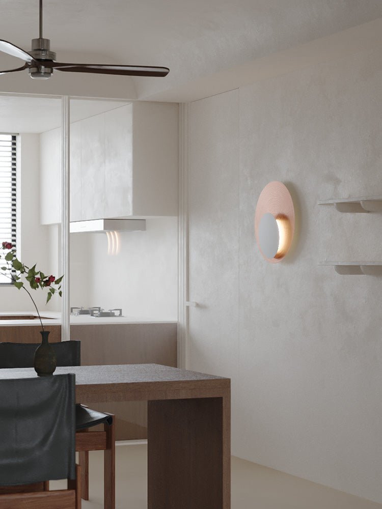 Abstract Circular Crescent Wall Sconce — product view 15