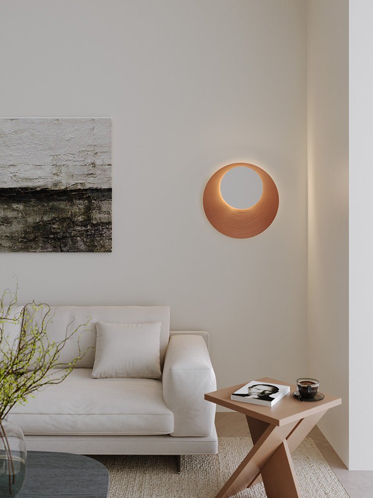 Abstract Circular Crescent Wall Sconce — product view 16