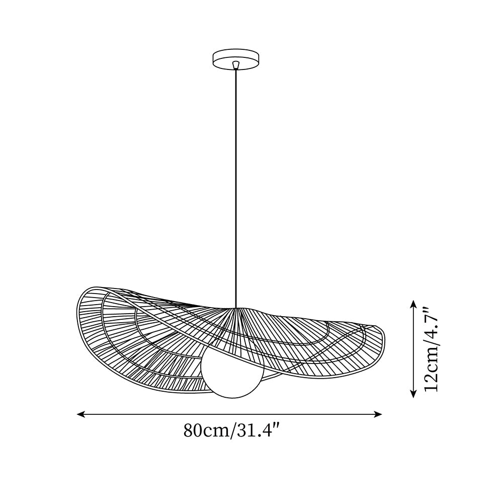 Bukolische Rattan Pendant Lamp — product view 5