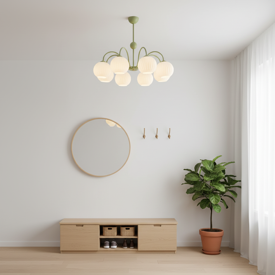 Renee Glass Chandelier — product view 2