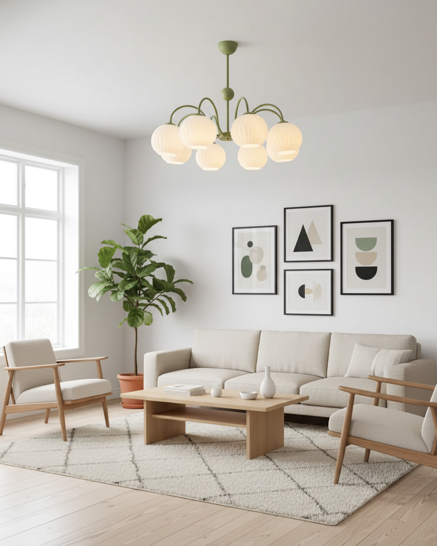 Renee Glass Chandelier — product view 4