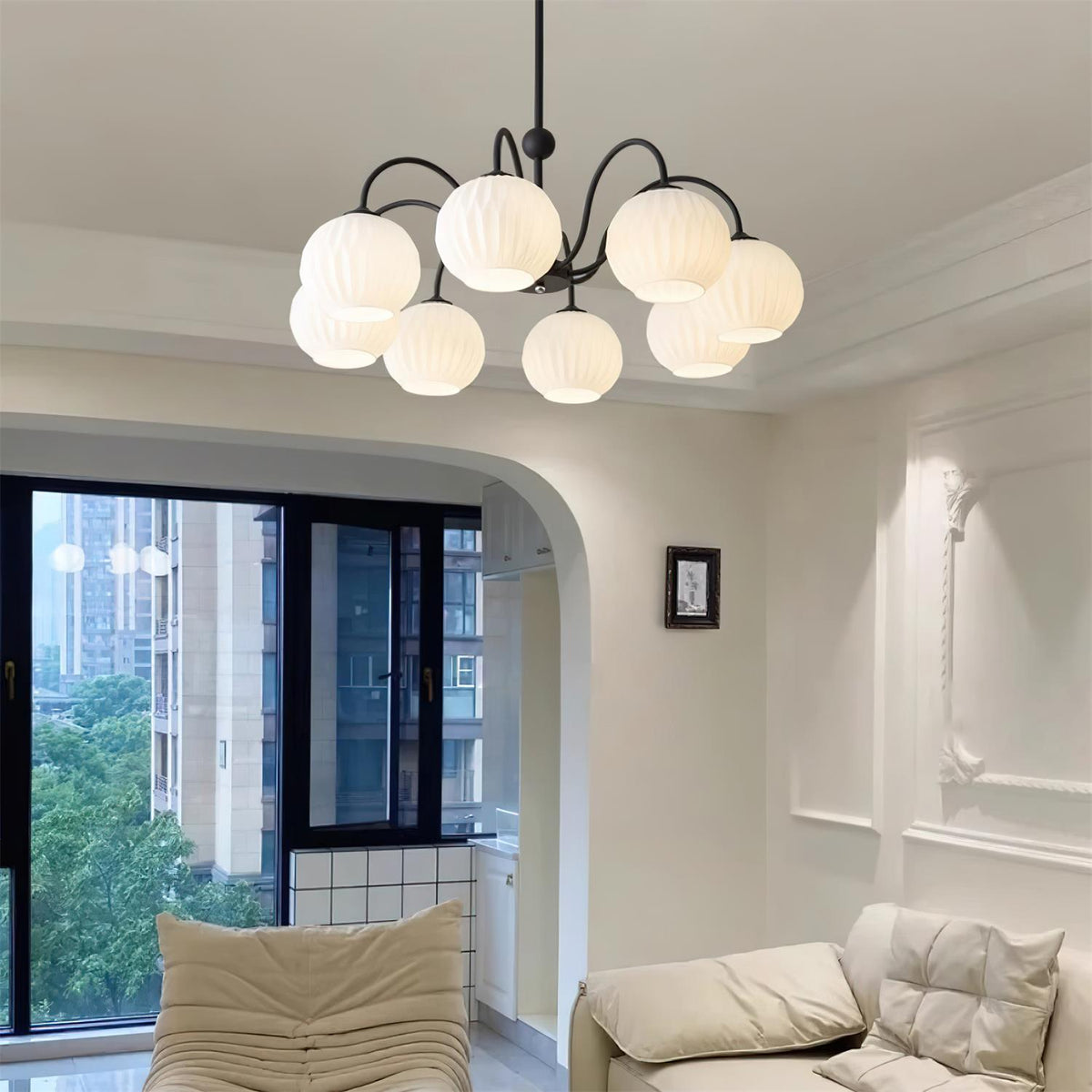 Renee Glass Chandelier — product view 24