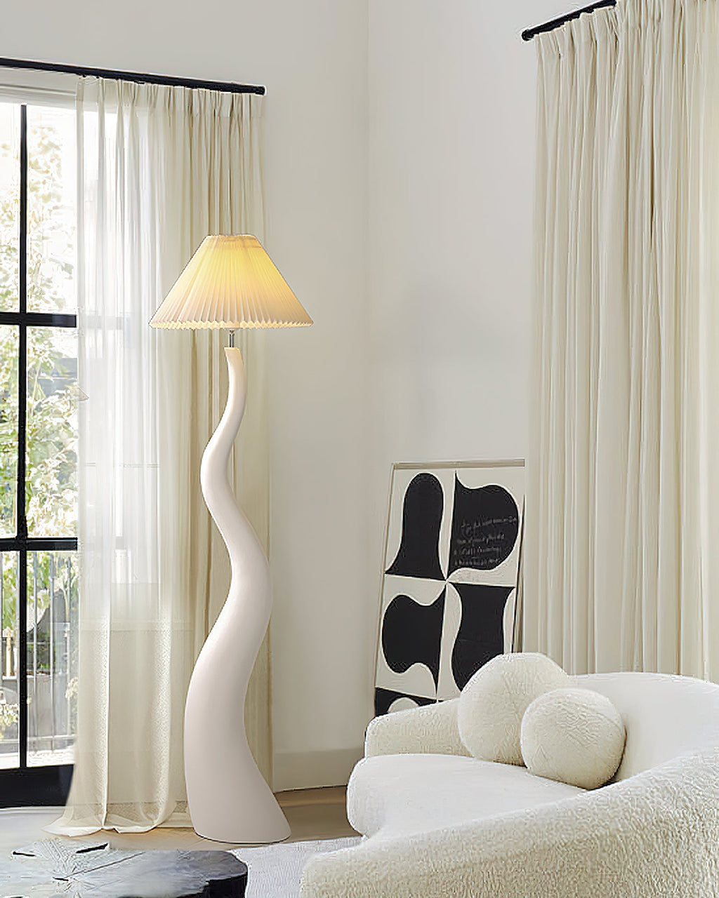 Haruki Twisted Resin Floor Lamp — product view 3