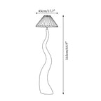 Haruki Twisted Resin Floor Lamp — product view 5