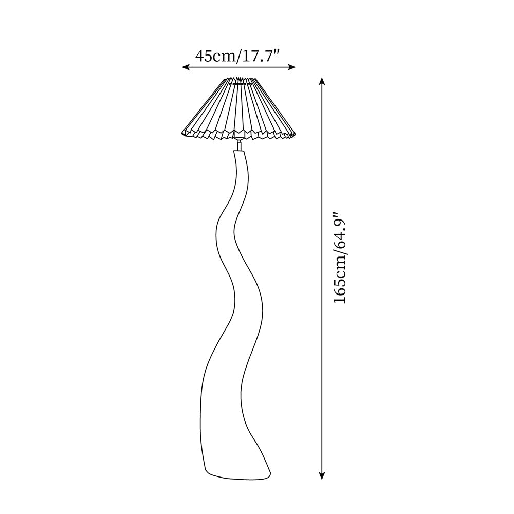 Haruki Twisted Resin Floor Lamp — product view 5