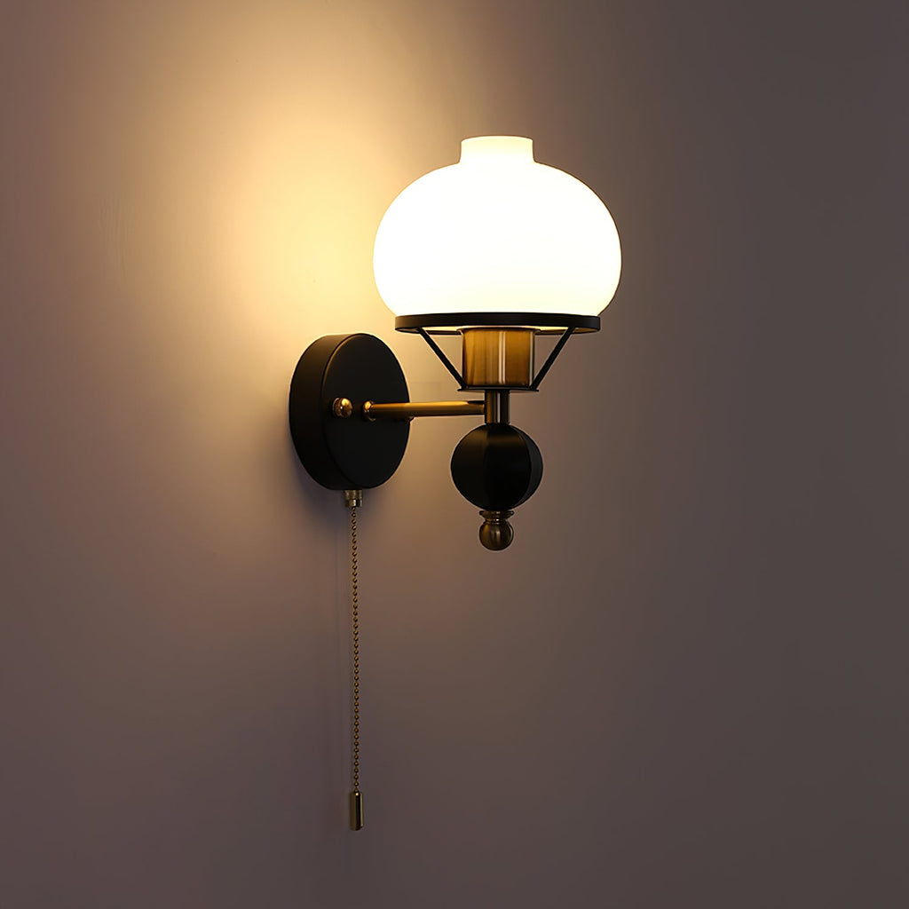 Black Enya Glass Wall Light — product view 9