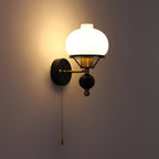 Black Enya Glass Wall Light — product view 9