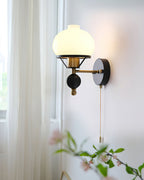 Black Enya Glass Wall Light — product view 10