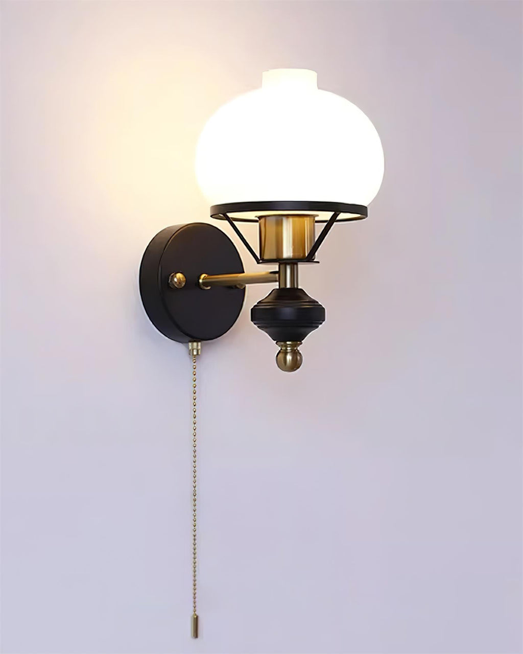 Black Enya Glass Wall Light — product view 12