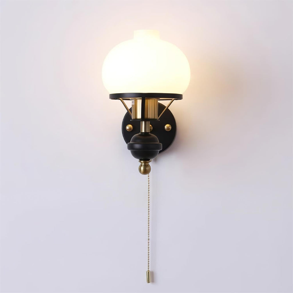 Black Enya Glass Wall Light — product view 14