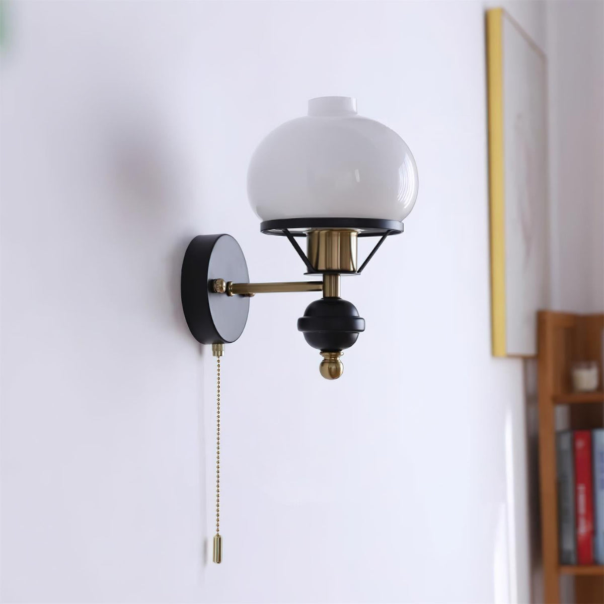 Black Enya Glass Wall Light — product view 17
