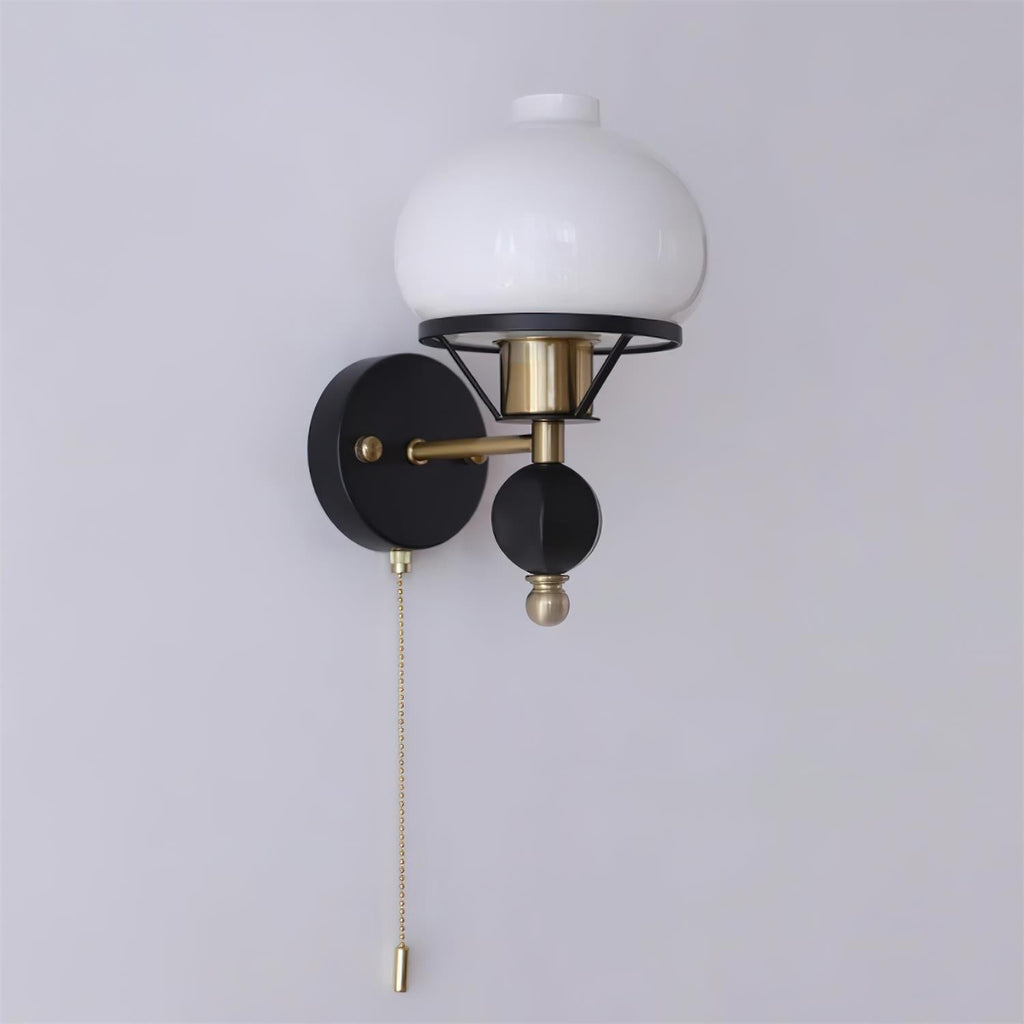 Black Enya Glass Wall Light — product view 18