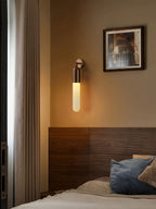 Alabaster Sculpted Tube Wall Sconce – product view 4