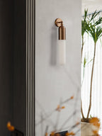 Alabaster Sculpted Tube Wall Sconce – product view 8