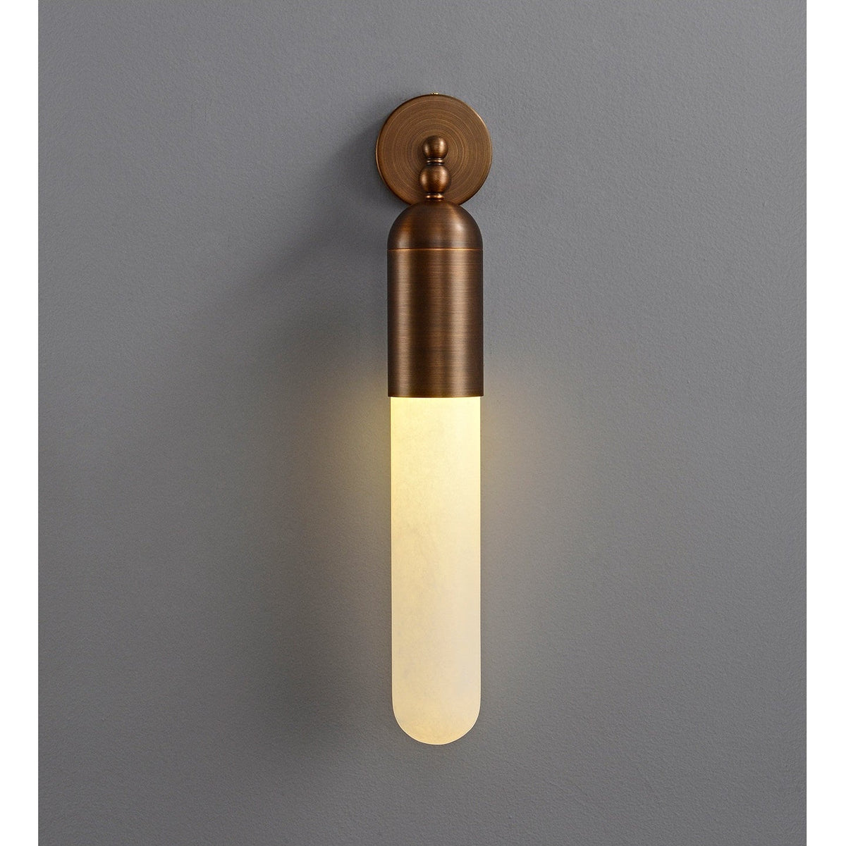 Alabaster Sculpted Tube Wall Sconce – product view 9