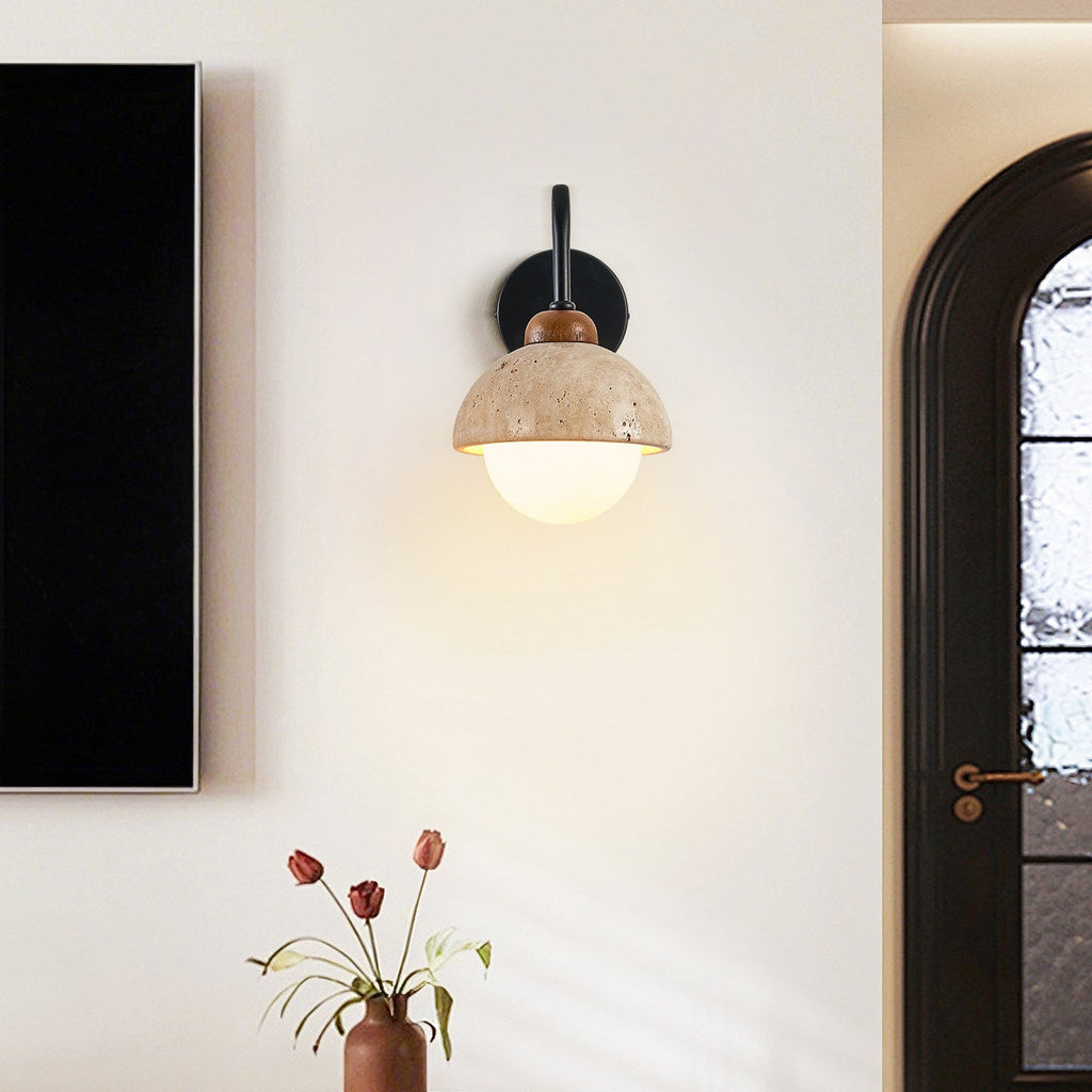 Celestia Travertine Wall Light – product view 4