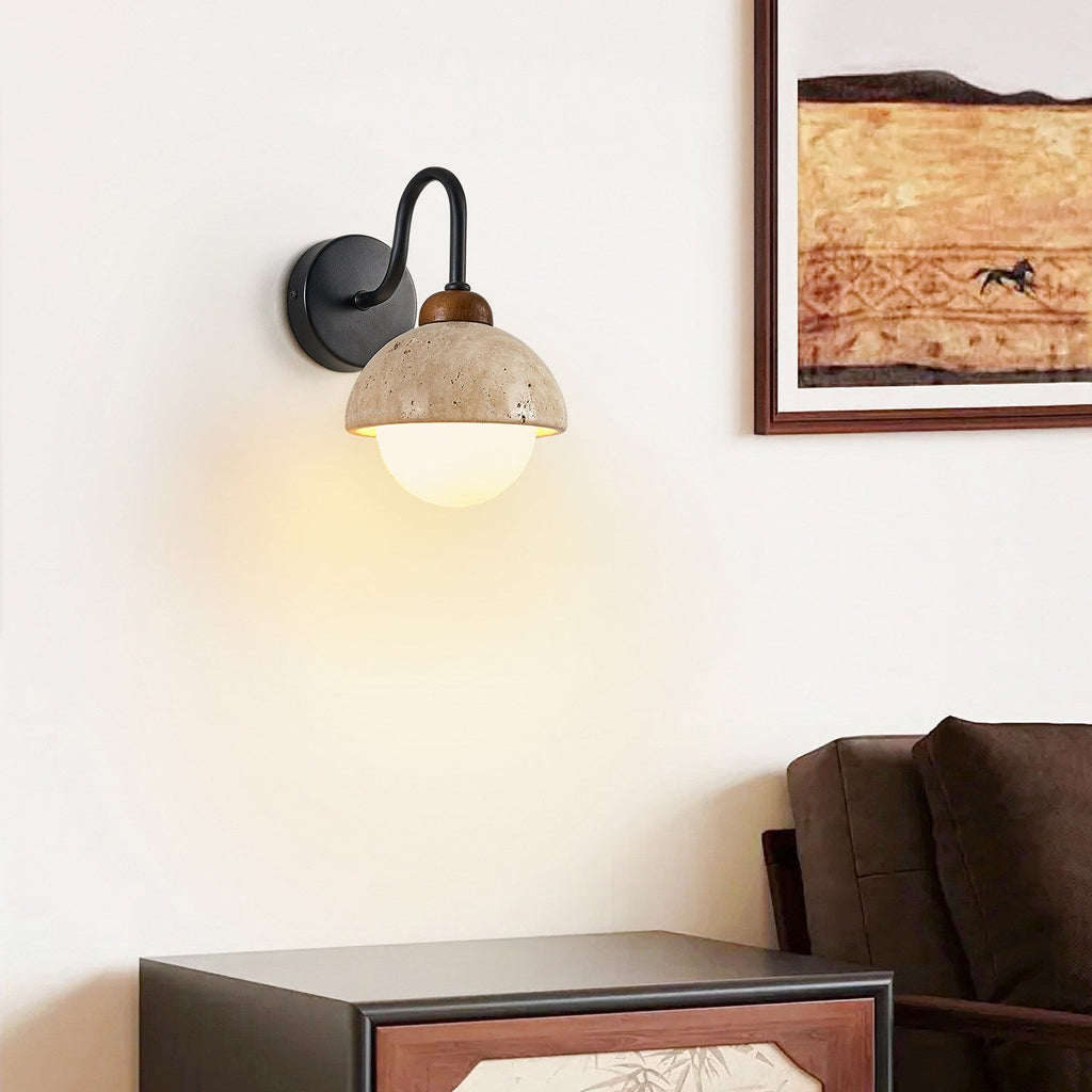 Celestia Travertine Wall Light – product view 6