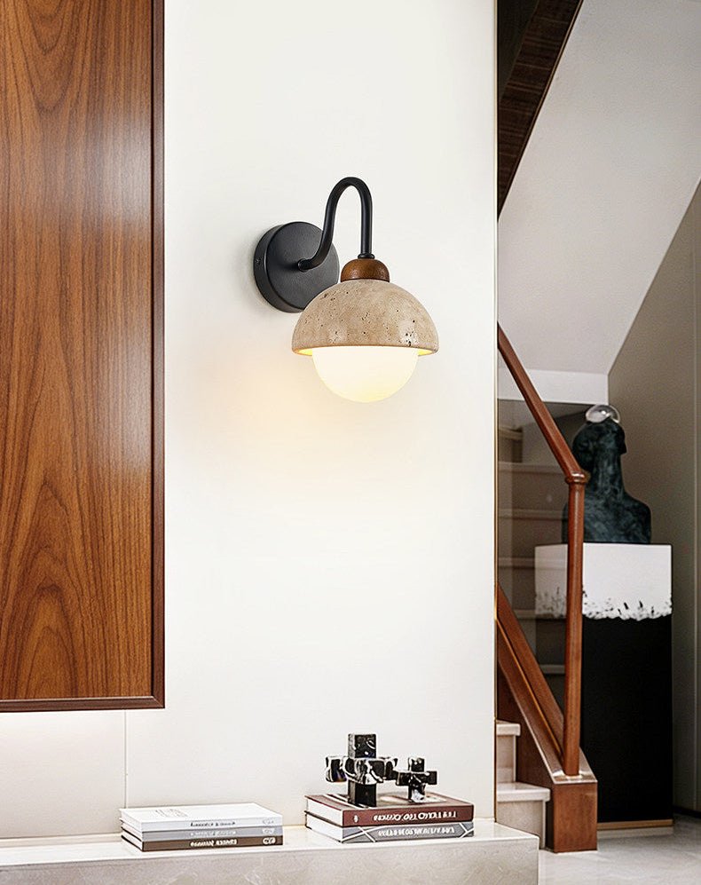 Celestia Travertine Wall Light – product view 12