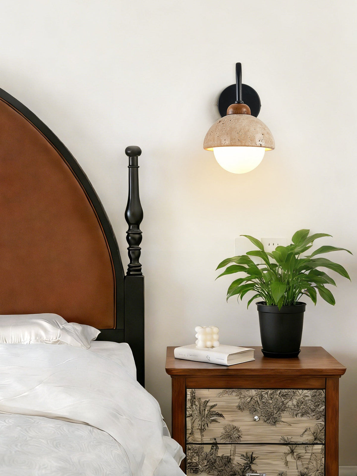 Celestia Travertine Wall Light – product view 16