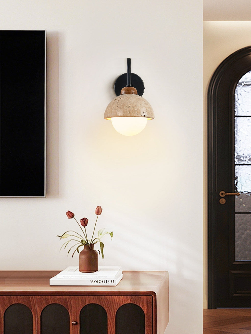 Celestia Travertine Wall Light – product view 17