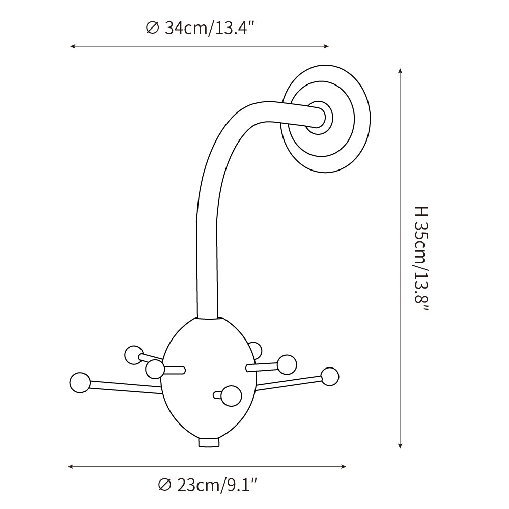 Sputnik Wall Coat Rack — product view 5