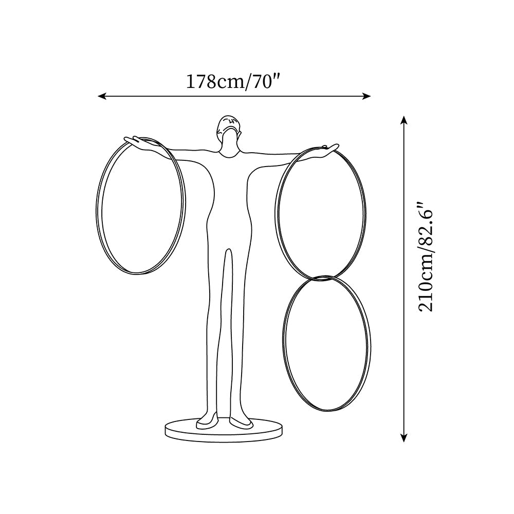 Liva Sculpture Acrylic Floor Lamp — product view 5