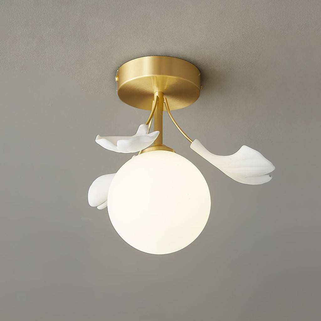Ginkgo Rosalia Glass Ceiling Light — product view 3