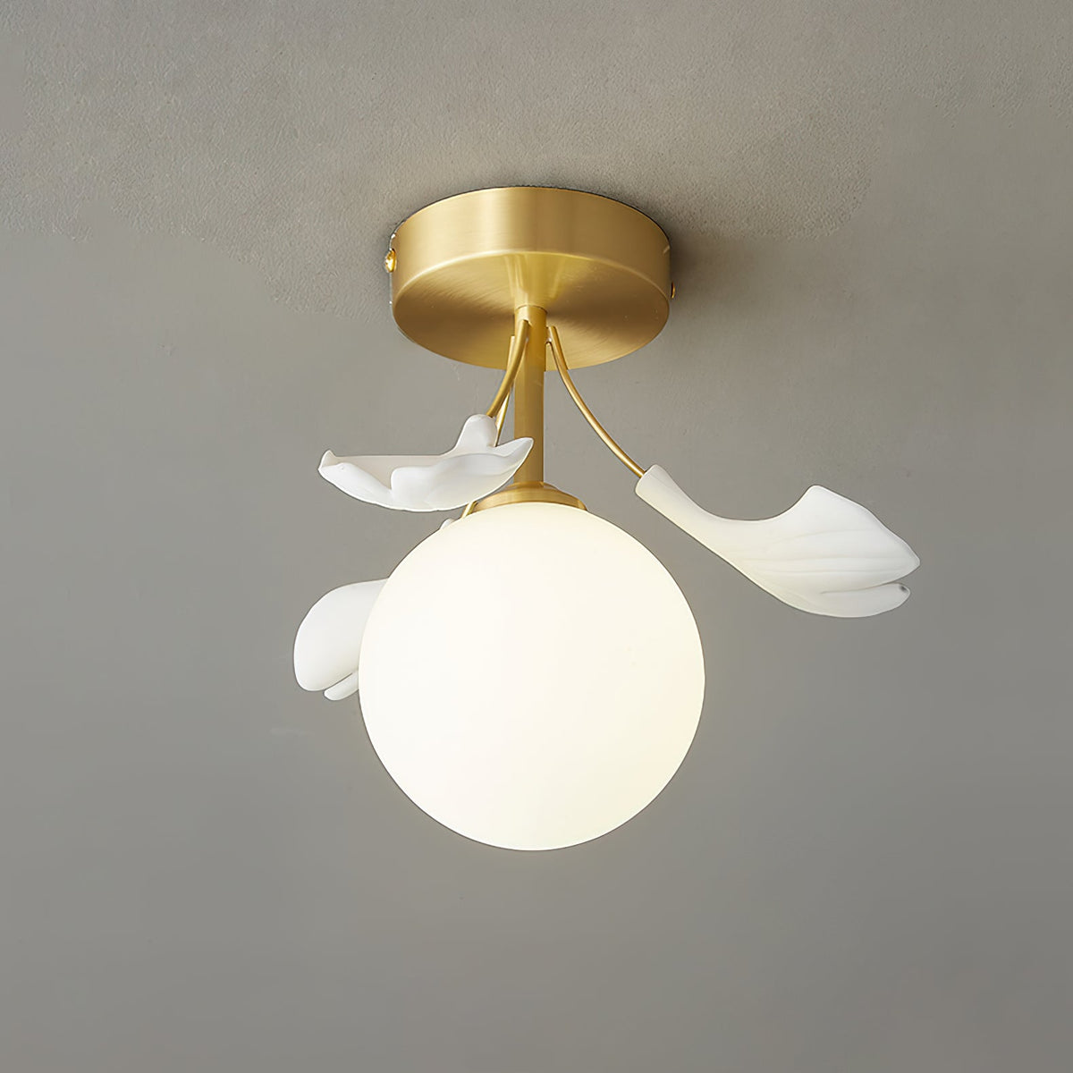 Ginkgo Rosalia Glass Ceiling Light — product view 3