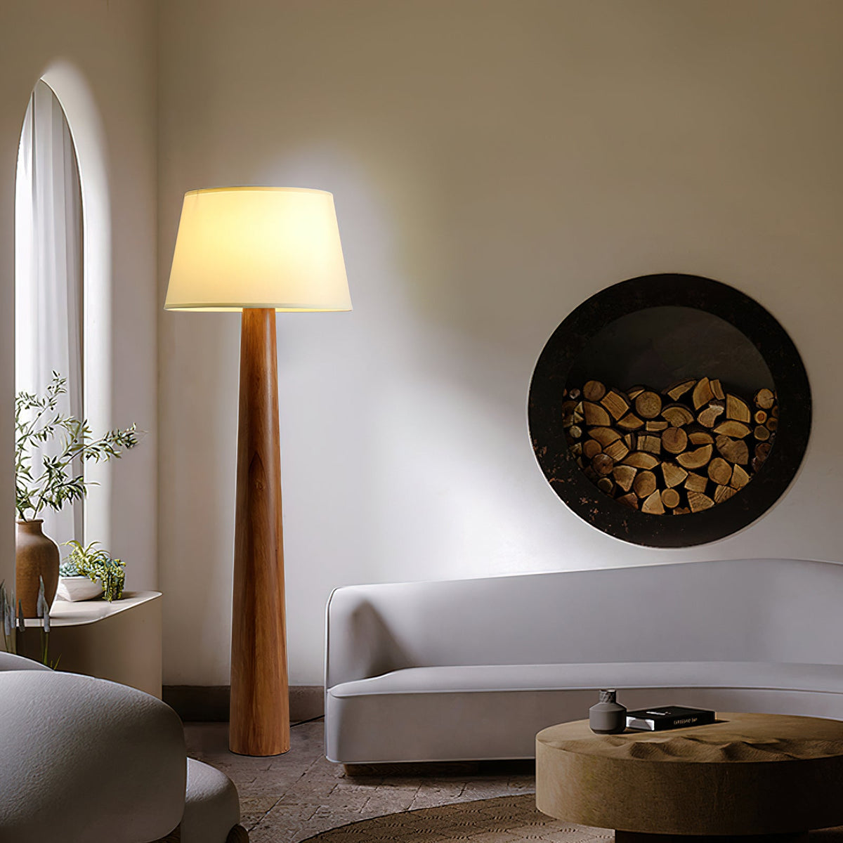 Malva Wood Floor Lamp — product view 6